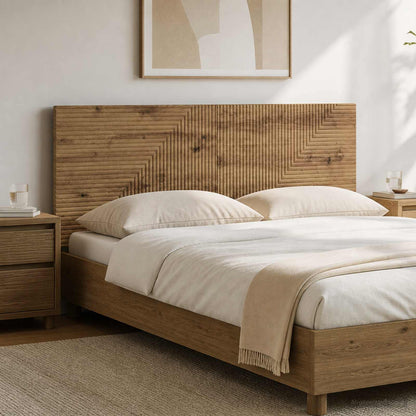 vidaXL Wall-Mounted Headboard HAARLEM Artisan Oak Engineered Wood 1