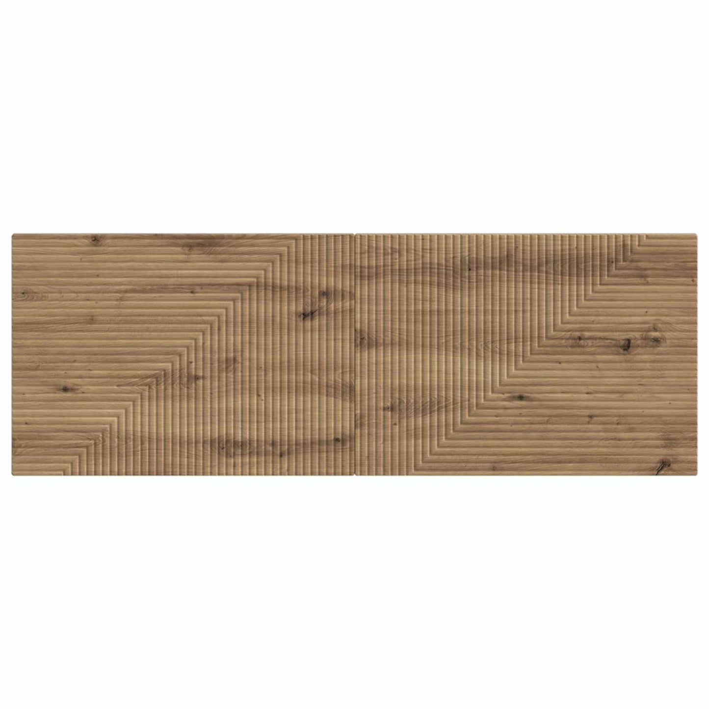 vidaXL Wall-Mounted Headboard HAARLEM Artisan Oak Engineered Wood 3