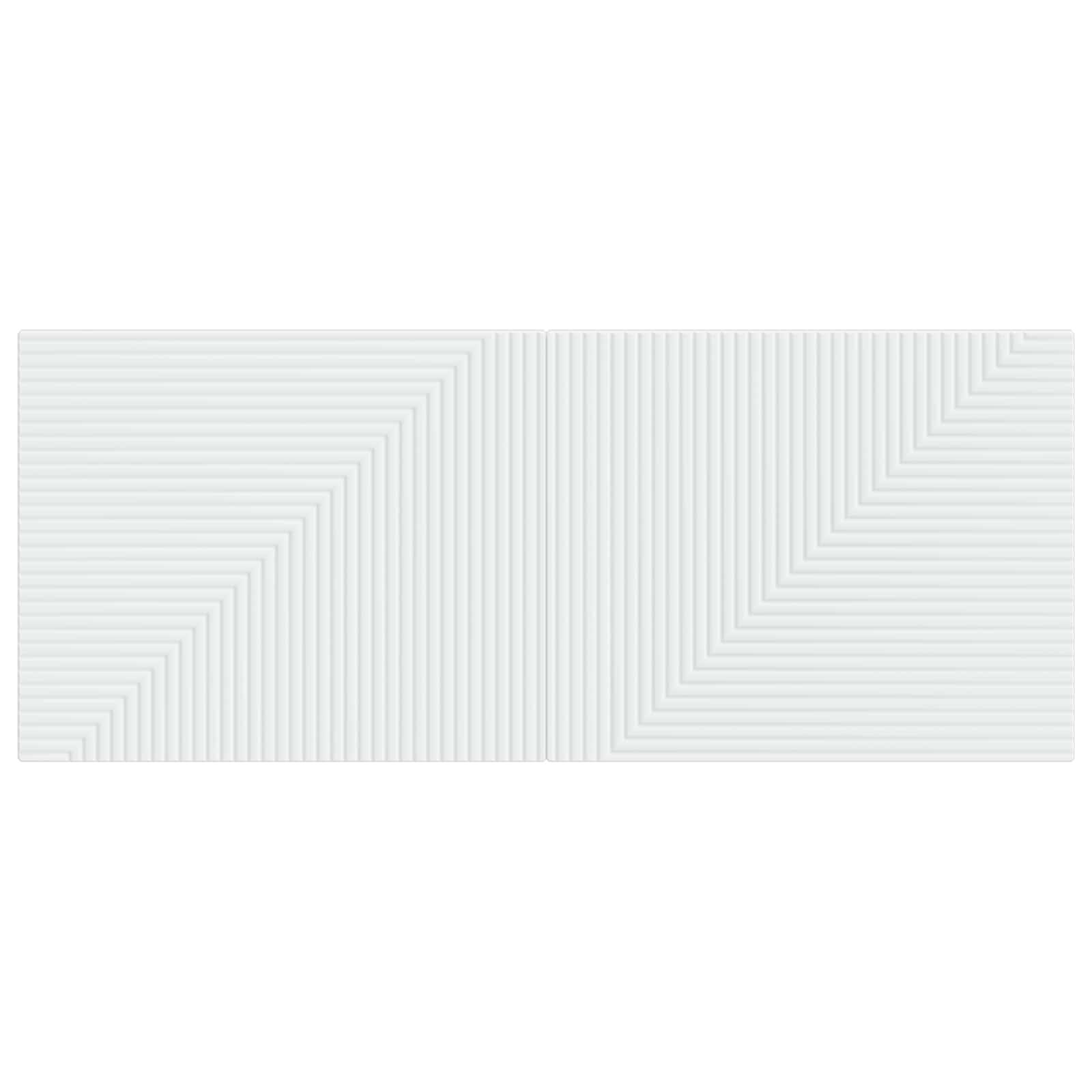 vidaXL Wall-Mounted Headboard HAARLEM White Engineered Wood 3