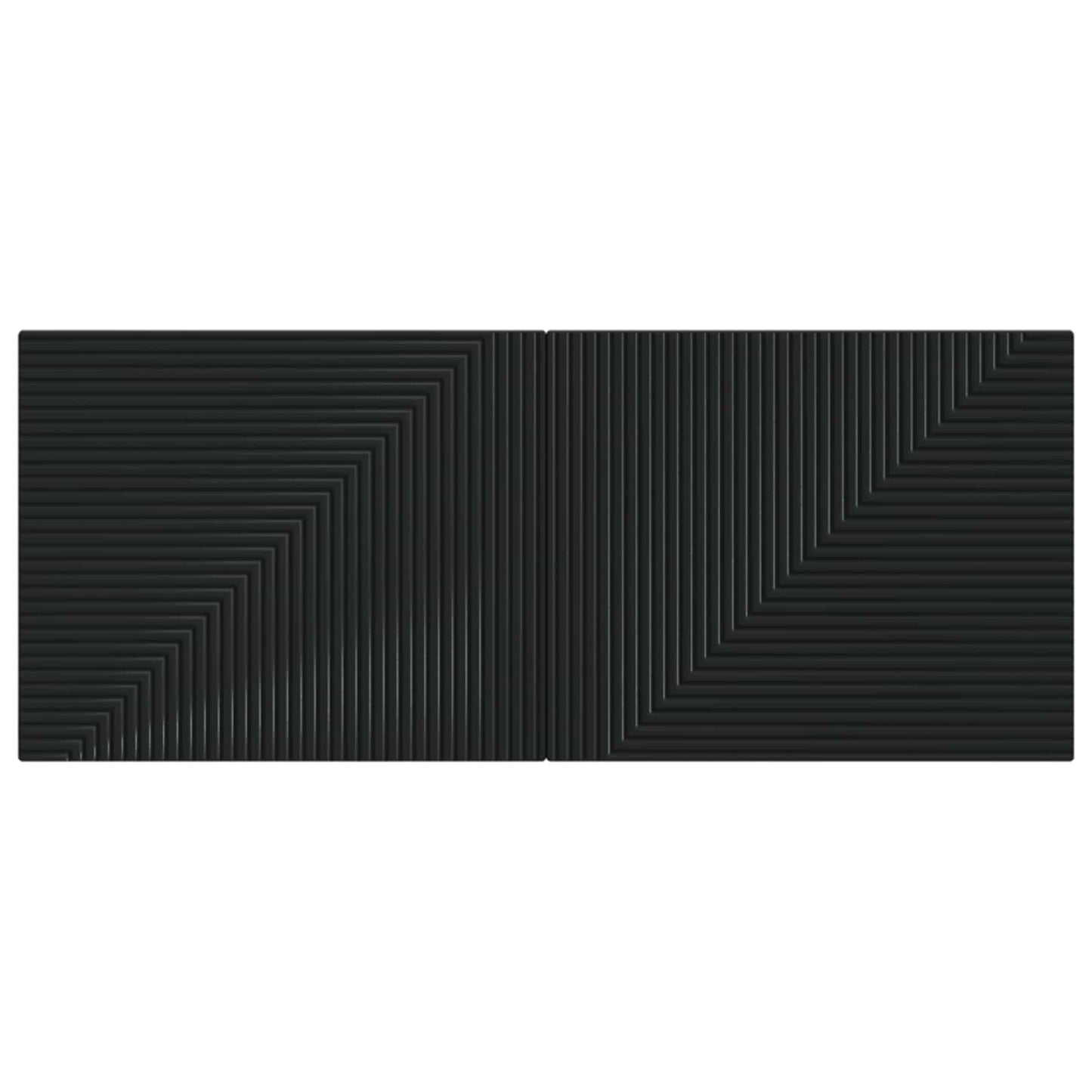 vidaXL Wall-Mounted Headboard HAARLEM Black Engineered Wood 3
