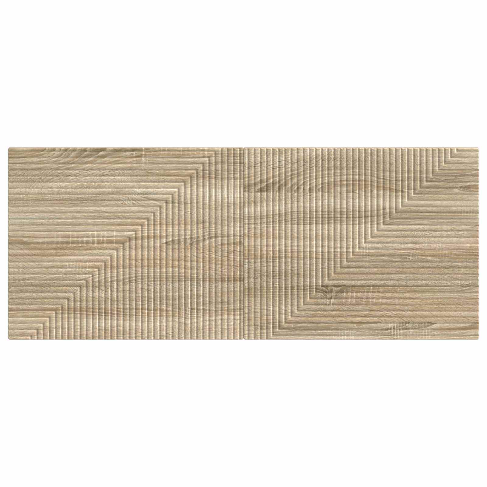 vidaXL Wall-Mounted Headboard HAARLEM Sonoma Oak Engineered Wood 3