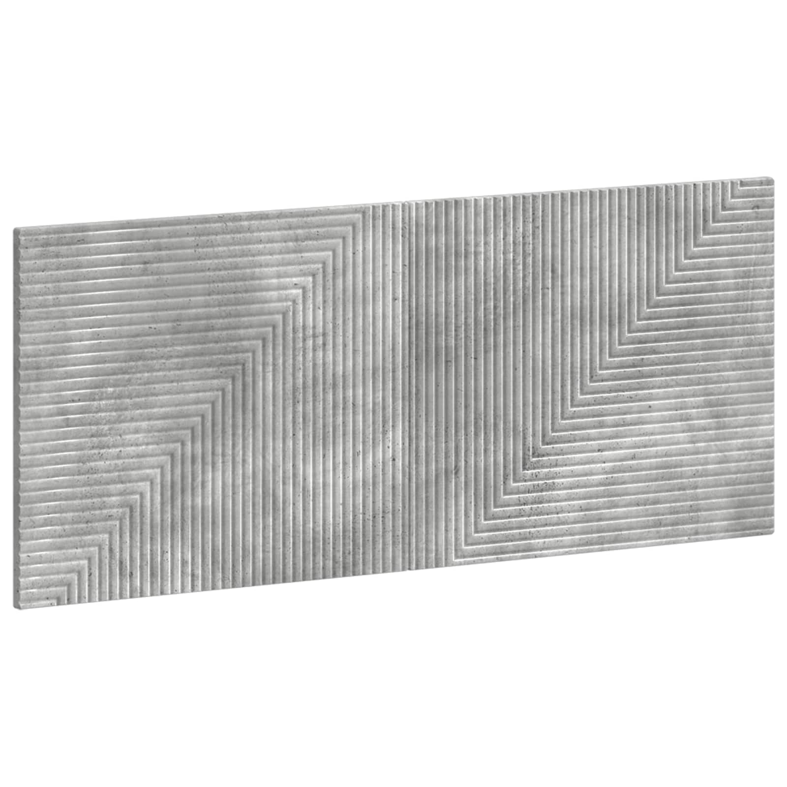 vidaXL Wall-Mounted Headboard HAARLEM Concrete Grey Engineered Wood 2