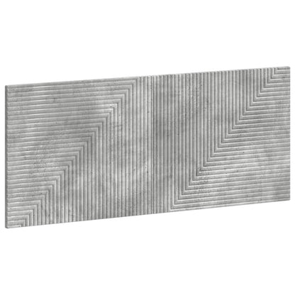 vidaXL Wall-Mounted Headboard HAARLEM Concrete Grey Engineered Wood 2