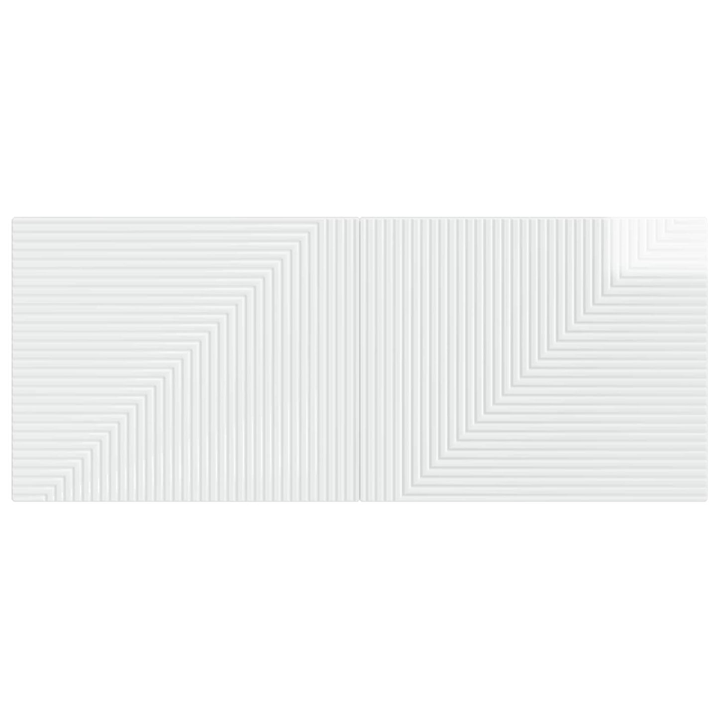 vidaXL Wall-Mounted Headboard HAARLEM High Gloss White Engineered Wood 3