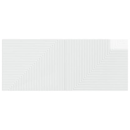 vidaXL Wall-Mounted Headboard HAARLEM High Gloss White Engineered Wood 3