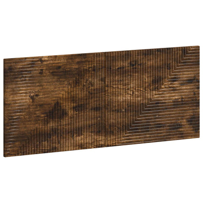 vidaXL Wall-Mounted Headboard HAARLEM Smoked Oak Engineered Wood 2