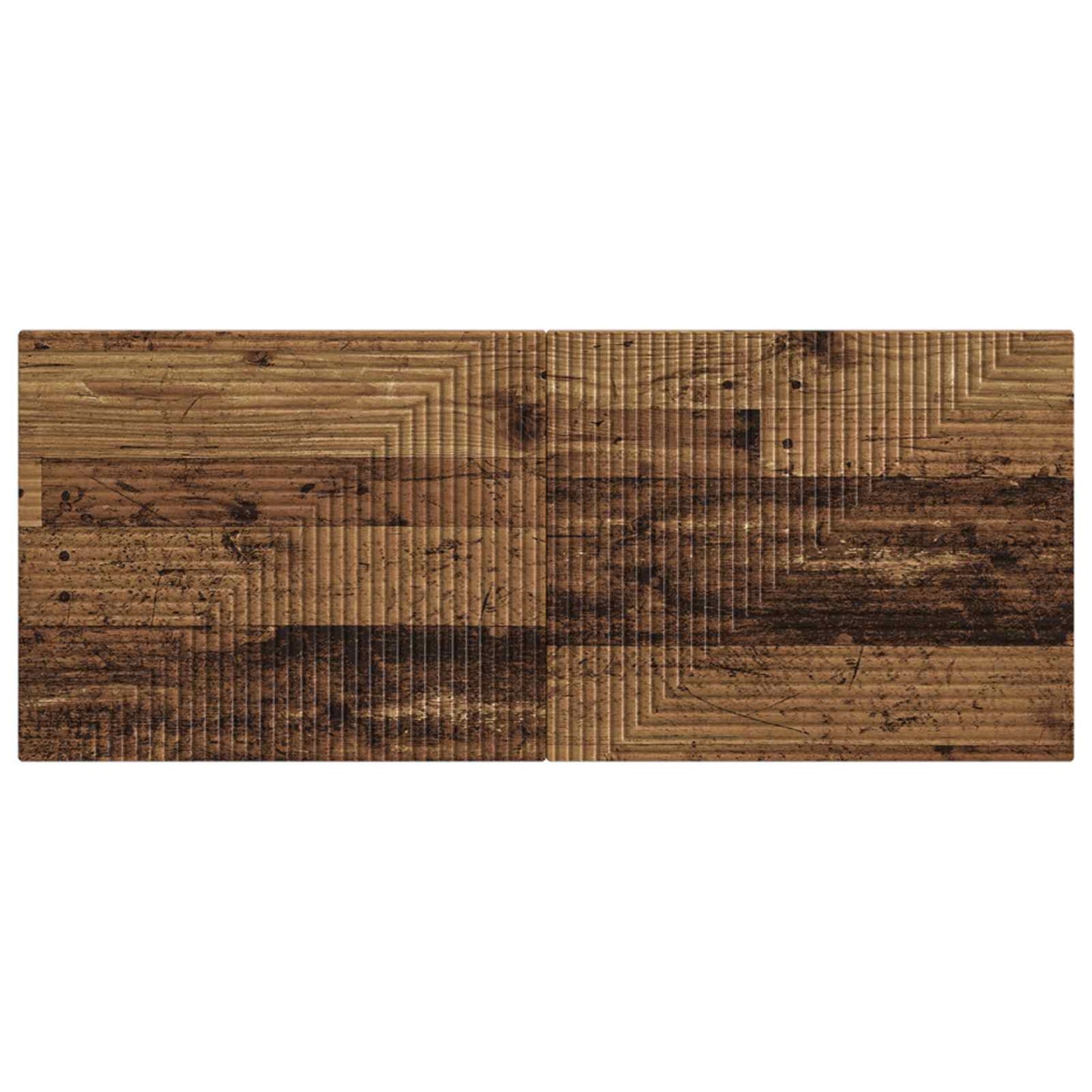 vidaXL Wall-Mounted Headboard HAARLEM Old Wood Engineered Wood 3