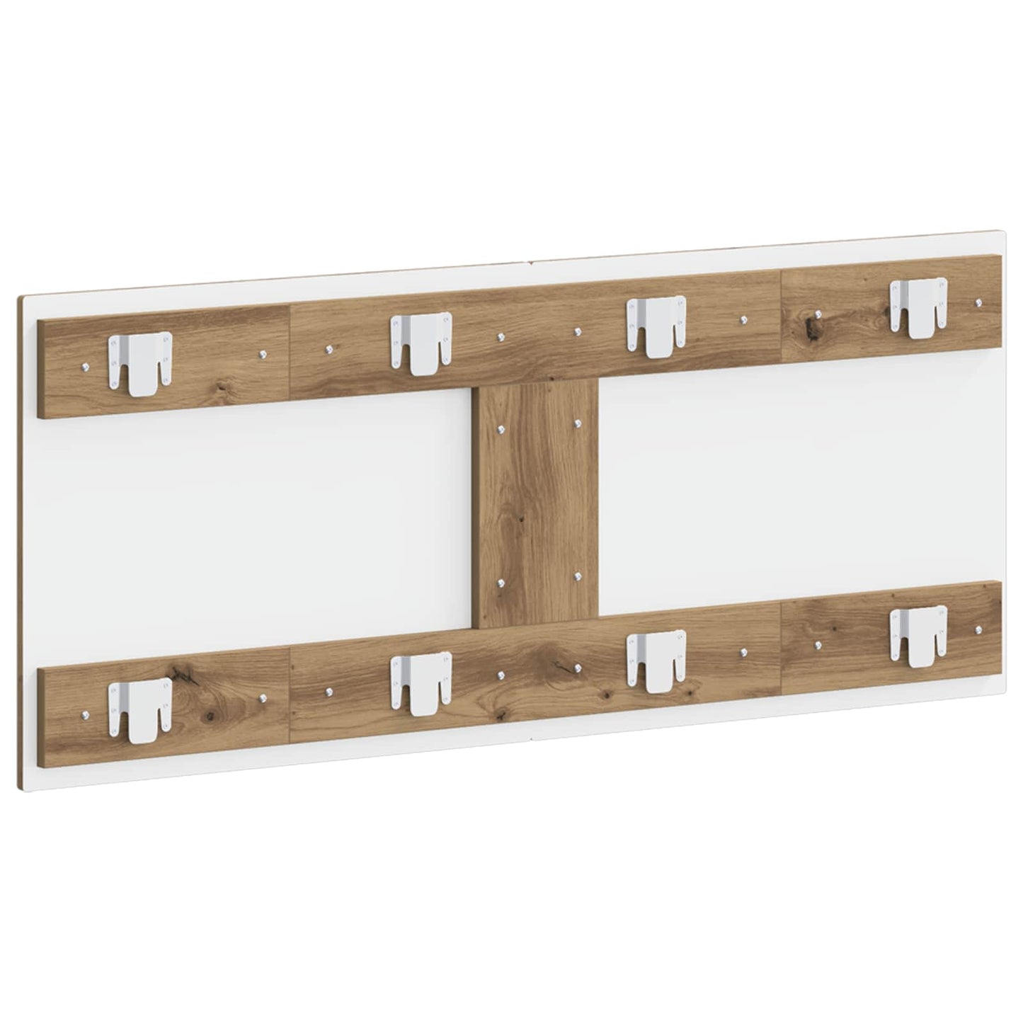 vidaXL Wall-Mounted Headboard HAARLEM Artisan Oak Engineered Wood 5