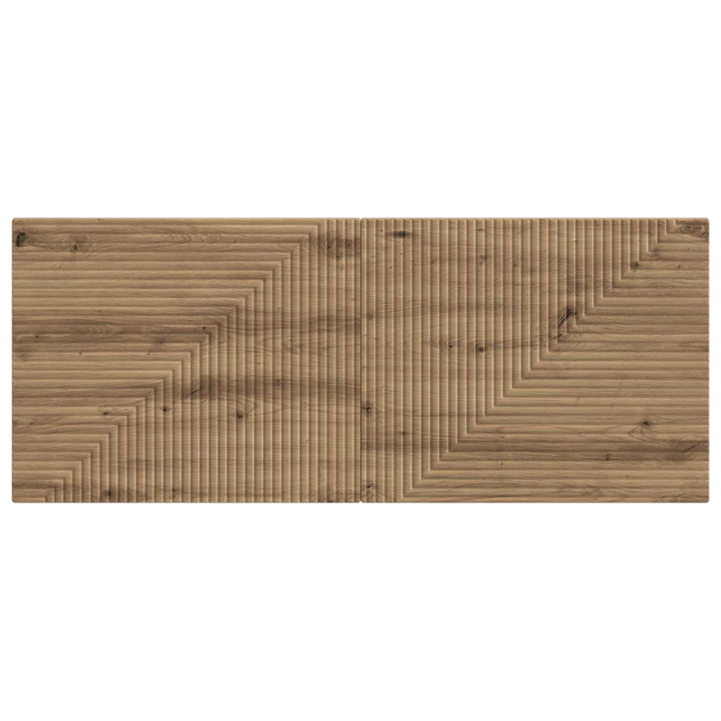 vidaXL Wall-Mounted Headboard HAARLEM Artisan Oak Engineered Wood 3