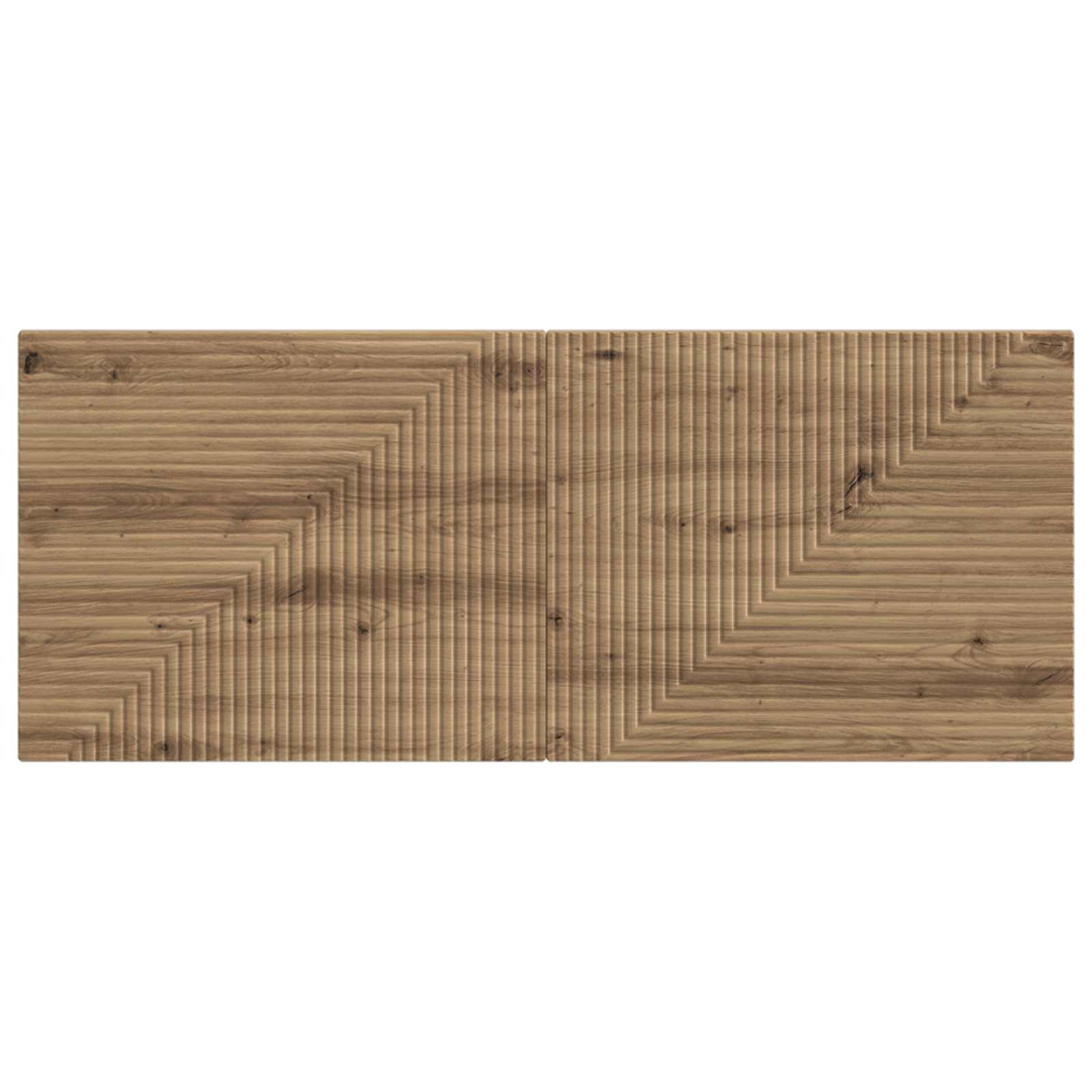 vidaXL Wall-Mounted Headboard HAARLEM Artisan Oak Engineered Wood 3