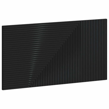 vidaXL Wall-Mounted Headboard HAARLEM Black Engineered Wood 2