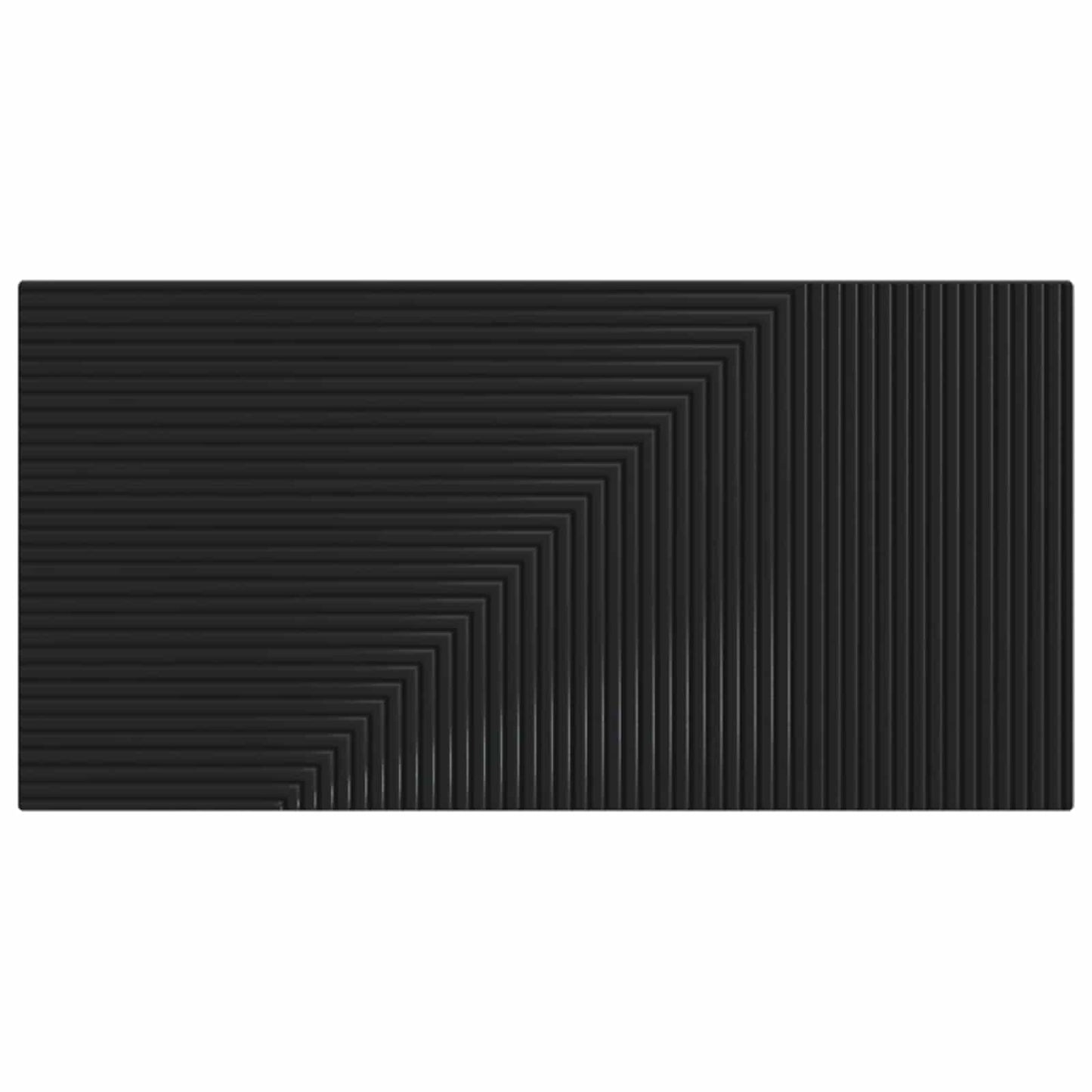 vidaXL Wall-Mounted Headboard HAARLEM Black Engineered Wood 3