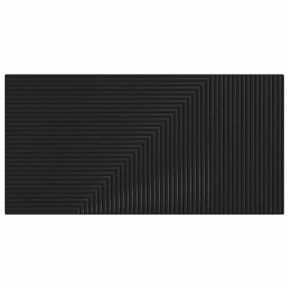 vidaXL Wall-Mounted Headboard HAARLEM Black Engineered Wood 3