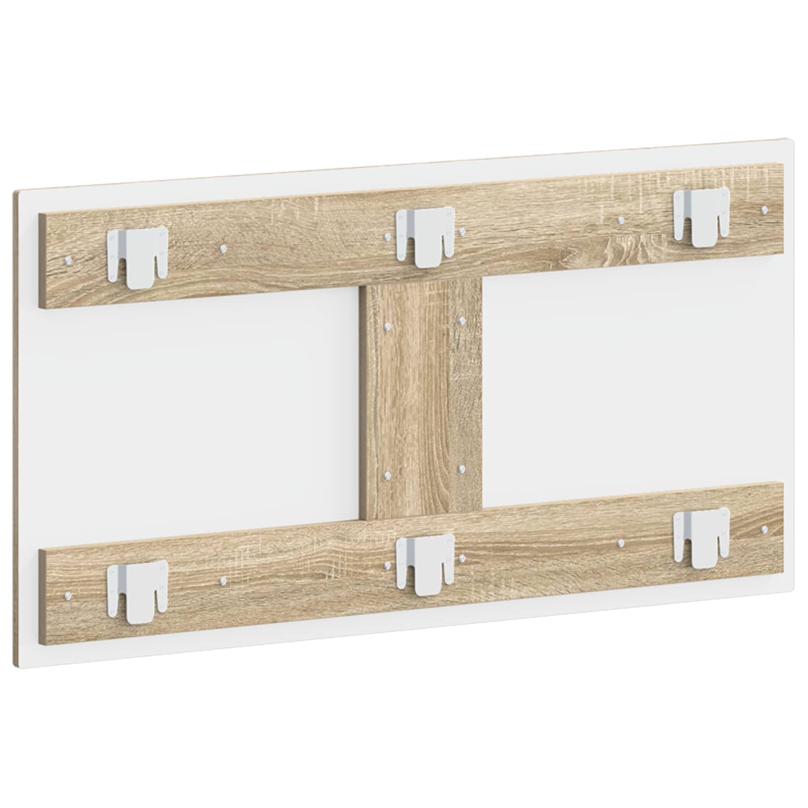 vidaXL Wall-Mounted Headboard HAARLEM Sonoma Oak Engineered Wood 5
