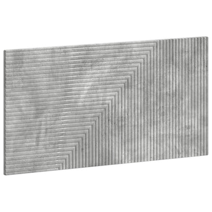 vidaXL Wall-Mounted Headboard HAARLEM Concrete Grey Engineered Wood 2
