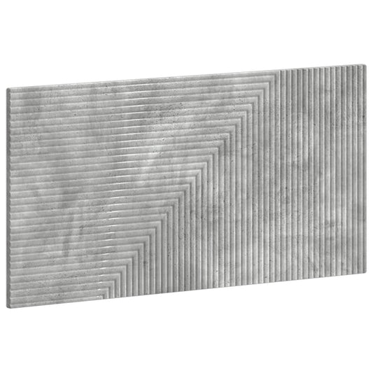 vidaXL Wall-Mounted Headboard HAARLEM Concrete Grey Engineered Wood 2