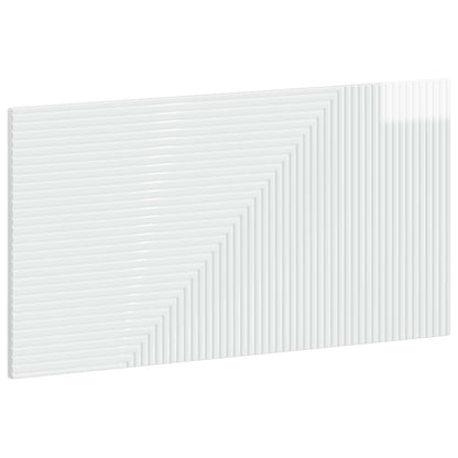 vidaXL Wall-Mounted Headboard HAARLEM High Gloss White Engineered Wood 2