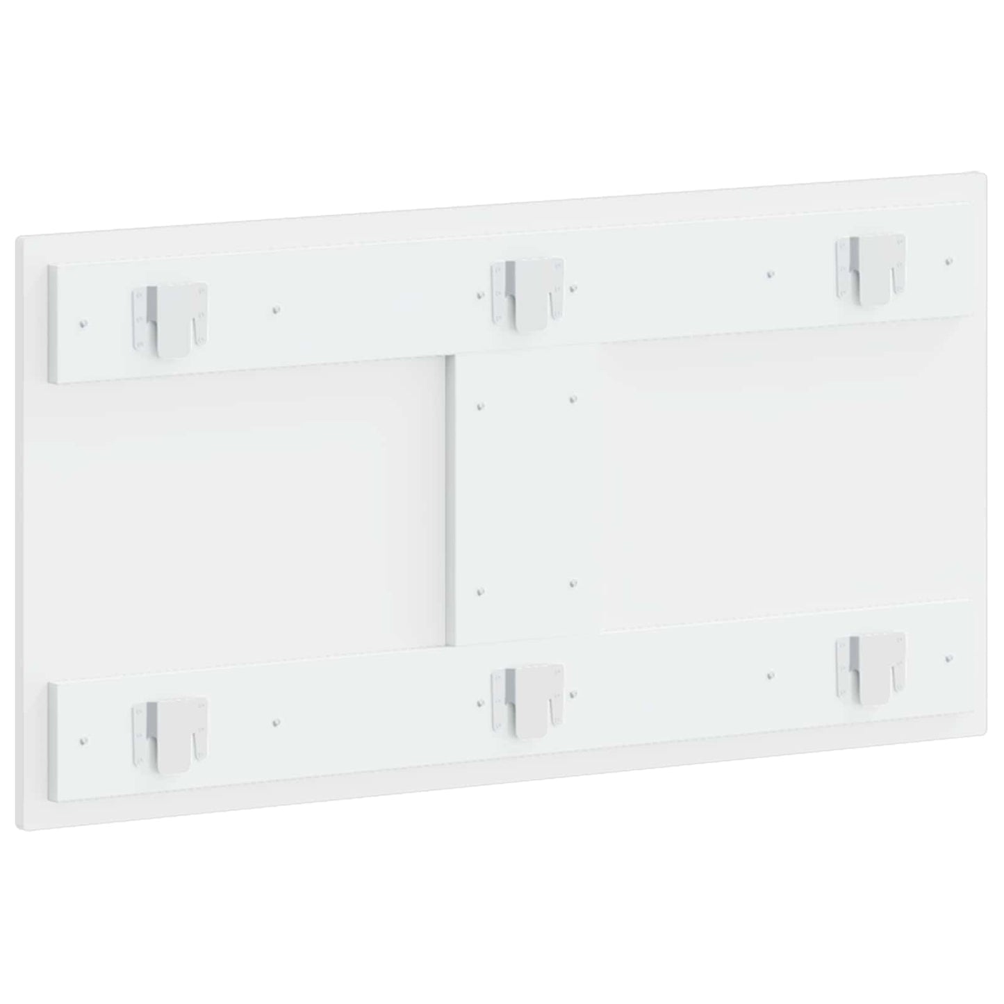 vidaXL Wall-Mounted Headboard HAARLEM High Gloss White Engineered Wood 5