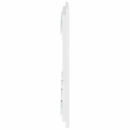 vidaXL Wall-Mounted Headboard HAARLEM High Gloss White Engineered Wood 4