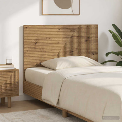 vidaXL Wall-Mounted Headboard HAARLEM Artisan Oak Engineered Wood 1