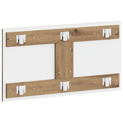 vidaXL Wall-Mounted Headboard HAARLEM Artisan Oak Engineered Wood 5