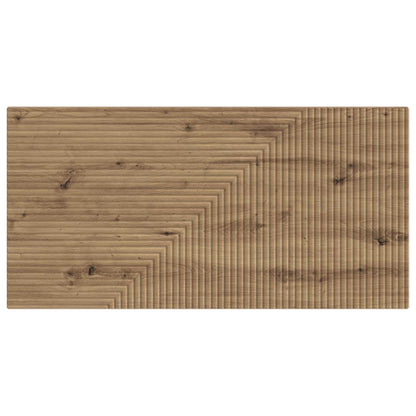 vidaXL Wall-Mounted Headboard HAARLEM Artisan Oak Engineered Wood 3