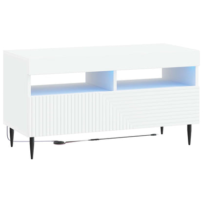 LED TV Cabinet HAARLEM 81 x 35 x 43 cm White
