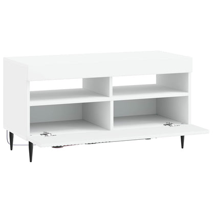 vidaXL LED TV Cabinet White Engineered Wood 5