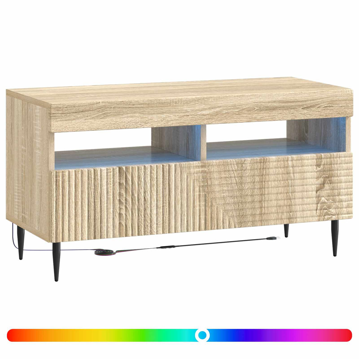 LED TV Cabinet HAARLEM 81 x 35 x 43 cm Sonoma oak
