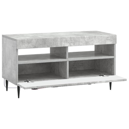vidaXL LED TV Cabinet Concrete Grey Engineered Wood 5