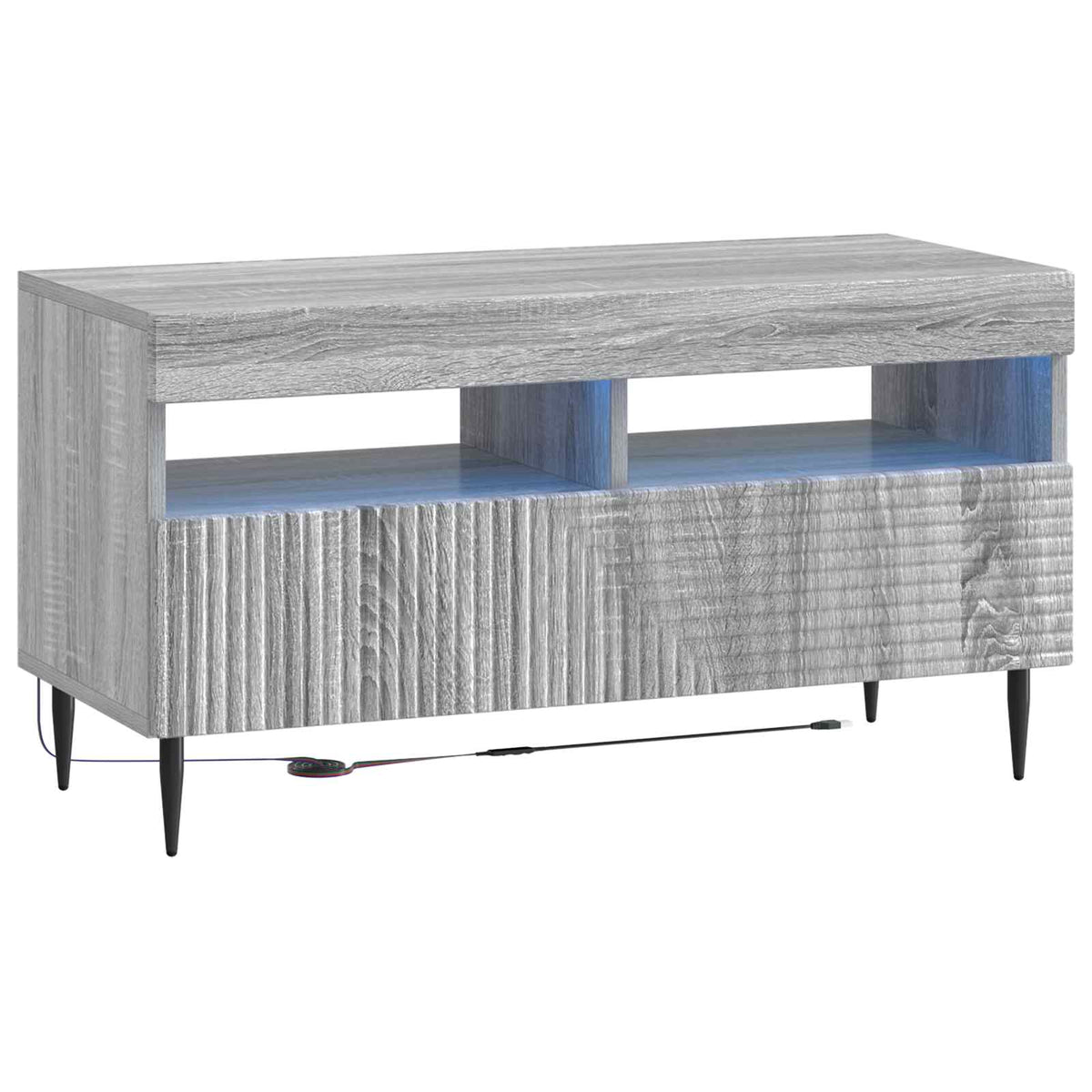 LED TV Cabinet HAARLEM 81 x 35 x 43 cm Grey sonoma