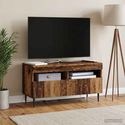 LED TV Cabinet HAARLEM 81 x 35 x 43 cm Old wood