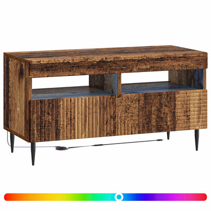 LED TV Cabinet HAARLEM 81 x 35 x 43 cm Old wood