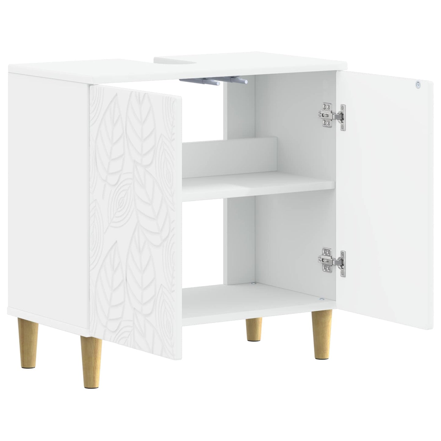 vidaXL Bathroom Sink Cabinet DELFT White 59.5 x 31.5x 59 cm 3
