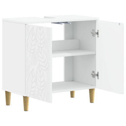 vidaXL Bathroom Sink Cabinet DELFT White 59.5 x 31.5x 59 cm 3