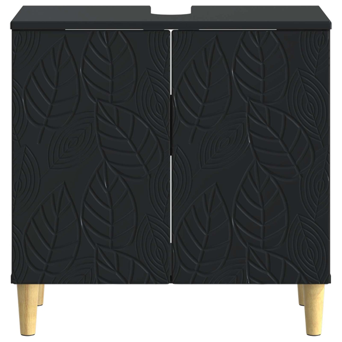vidaXL Bathroom Sink Cabinet DELFT Black 59.5 x 31.5x 59 cm 4