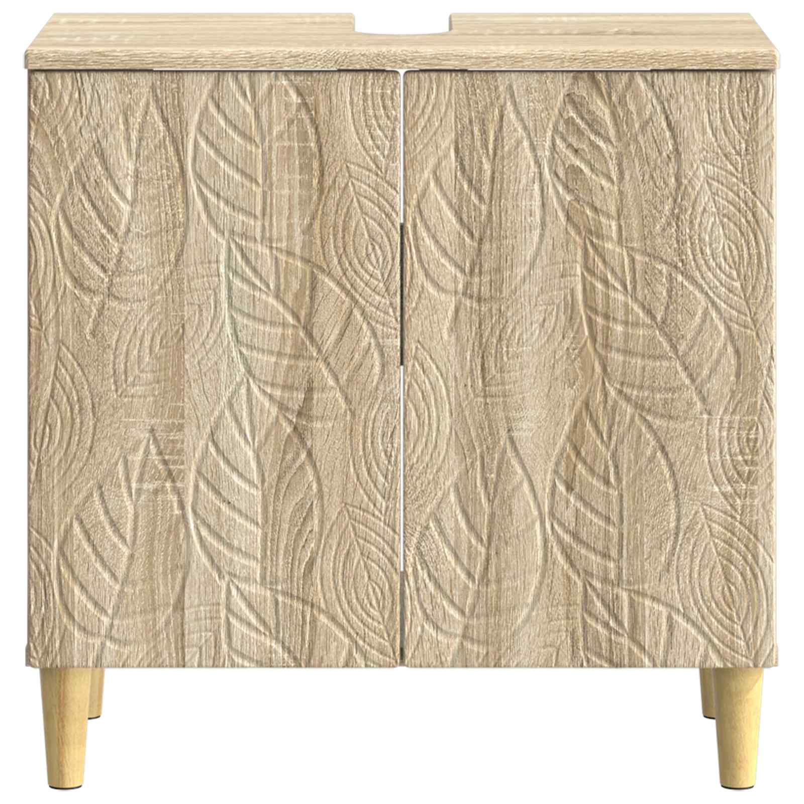 vidaXL Bathroom Sink Cabinet DELFT Sonoma Oak 59.5 x 31.5x 59 cm 4