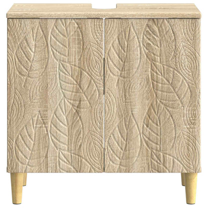 vidaXL Bathroom Sink Cabinet DELFT Sonoma Oak 59.5 x 31.5x 59 cm 4