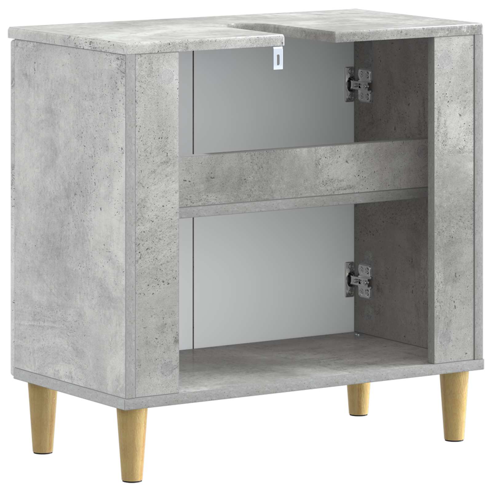 vidaXL Bathroom Sink Cabinet DELFT Concrete Grey 59.5 x 31.5x 59 cm 6