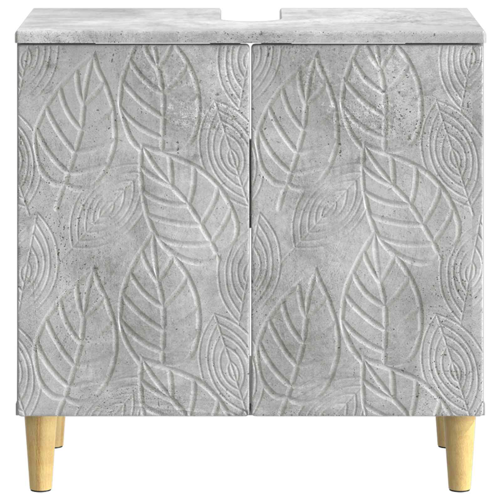 vidaXL Bathroom Sink Cabinet DELFT Concrete Grey 59.5 x 31.5x 59 cm 4