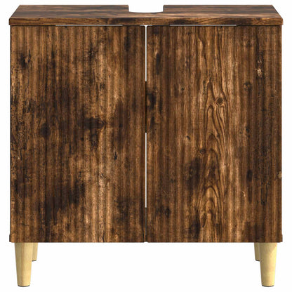 vidaXL Bathroom Sink Cabinet DELFT Smoked Oak 59.5 x 31.5x 59 cm 4