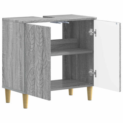 vidaXL Bathroom Sink Cabinet DELFT Grey Sonoma 59.5 x 31.5x 59 cm 3
