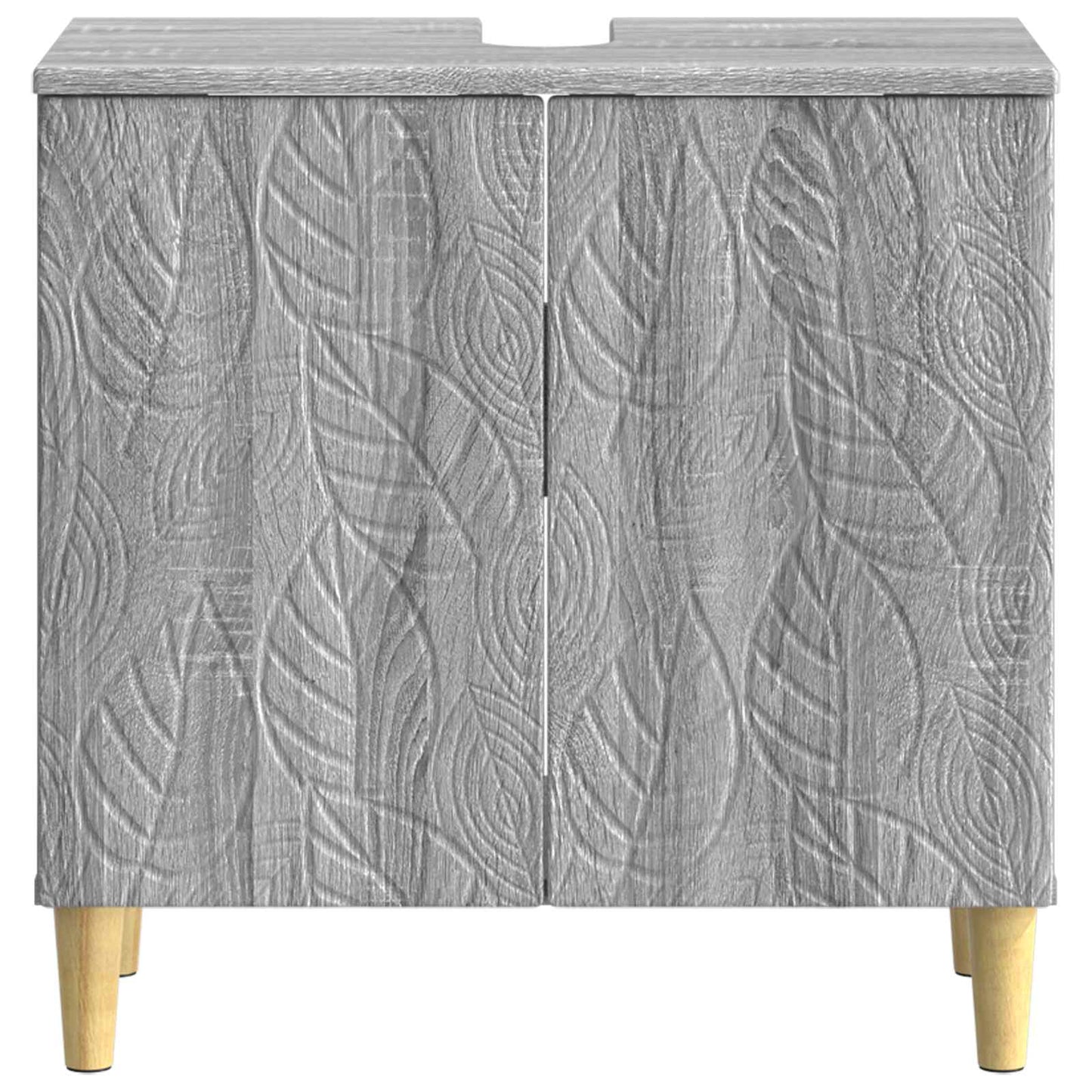 vidaXL Bathroom Sink Cabinet DELFT Grey Sonoma 59.5 x 31.5x 59 cm 4