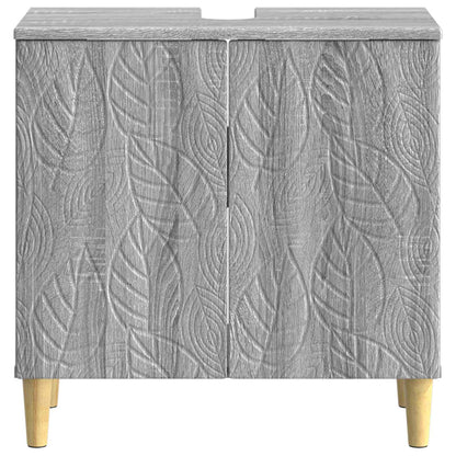vidaXL Bathroom Sink Cabinet DELFT Grey Sonoma 59.5 x 31.5x 59 cm 4