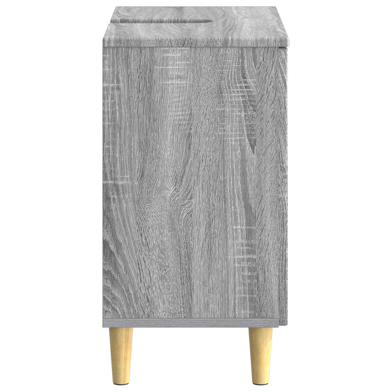 vidaXL Bathroom Sink Cabinet DELFT Grey Sonoma 59.5 x 31.5x 59 cm 5