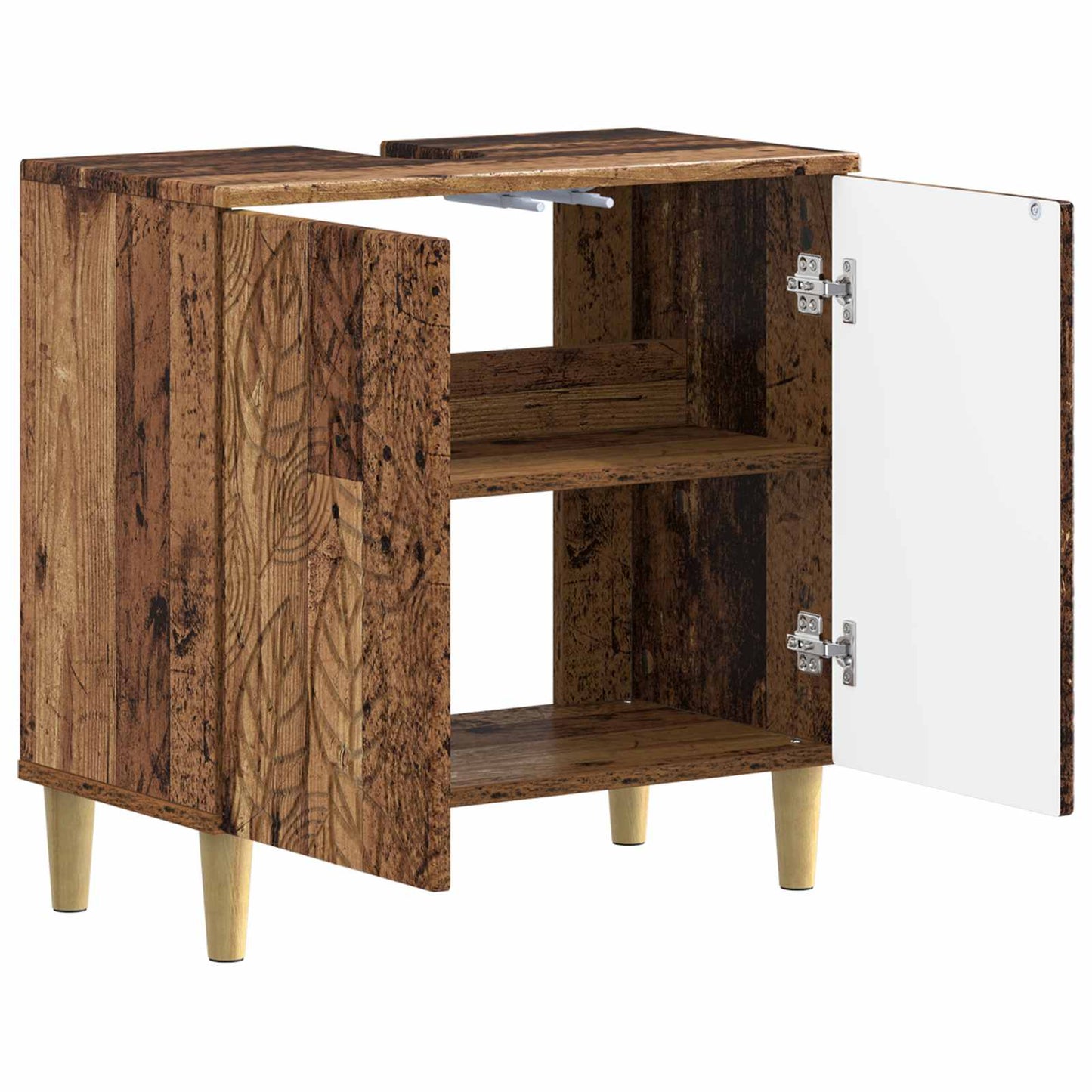 vidaXL Bathroom Sink Cabinet DELFT Old Wood 59.5 x 31.5x 59 cm 3