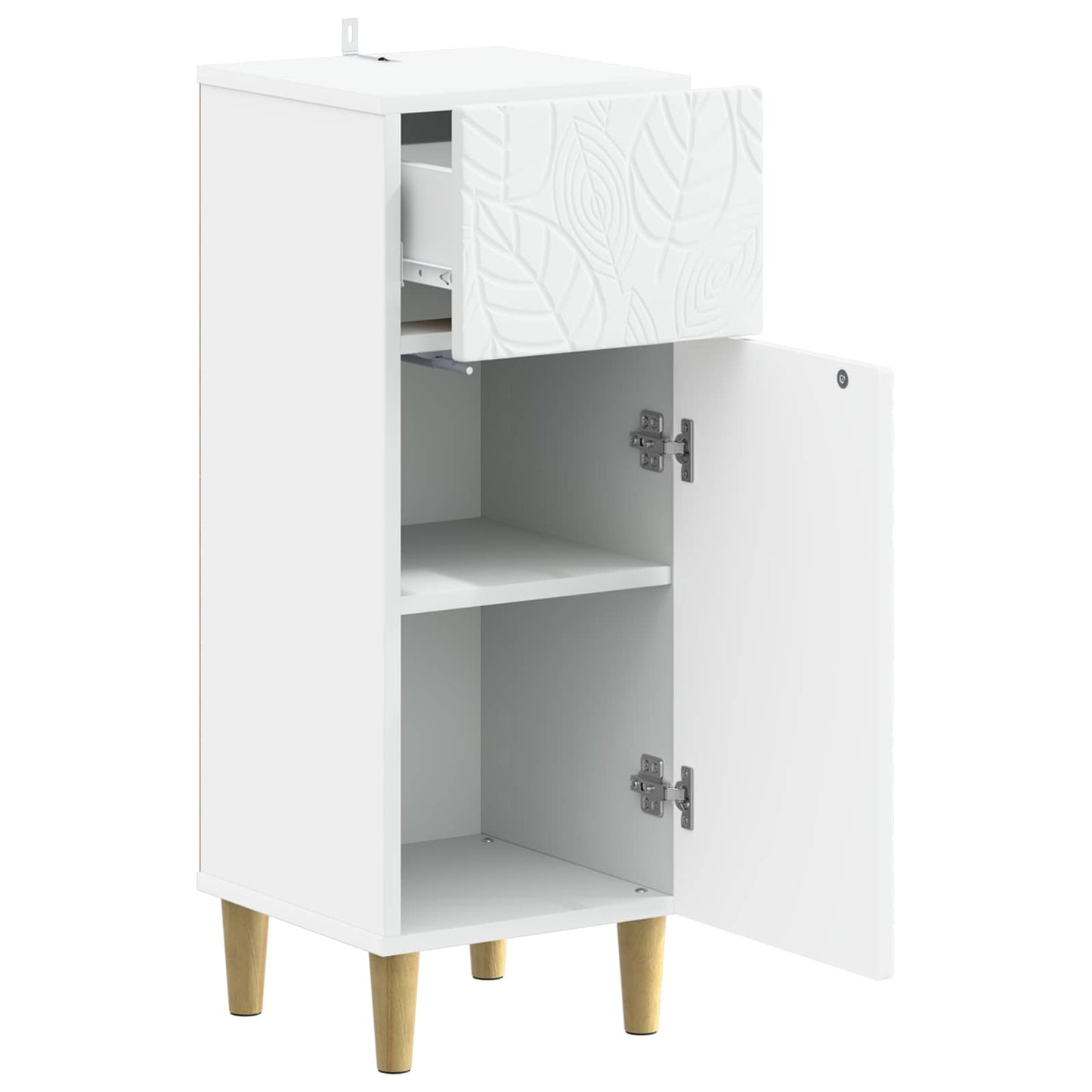 vidaXL Bathroom Storage Cainet DELFT White 30 x 31 x 80 cm 3