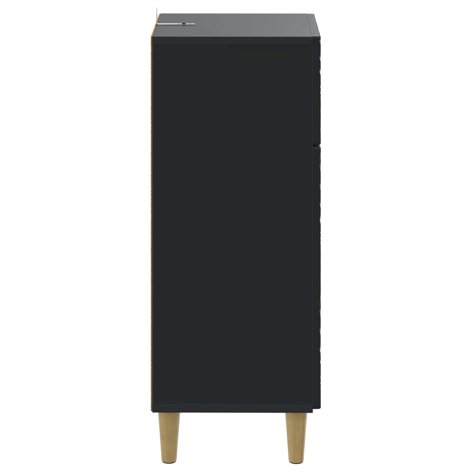 vidaXL Bathroom Storage Cainet DELFT Black 30 x 31 x 80 cm 5