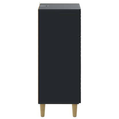 vidaXL Bathroom Storage Cainet DELFT Black 30 x 31 x 80 cm 5