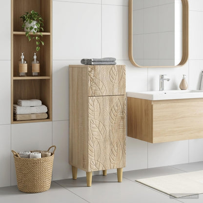vidaXL Bathroom Storage Cainet DELFT Sonoma Oak 30 x 31 x 80 cm 1